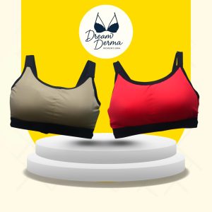 2 Piece Sports bra breathable gathered bra running bra beautiful back bra seamless bra padded bra for Women