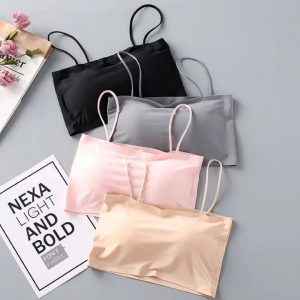 Comfort Wireless Shaper Bra Casual Seamless Bra Top One-piece Pad Bra Crop Top for Women