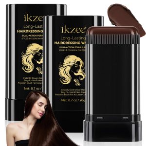 IKZEE Black Color Waterproof Long Lasting Hairdressing Wand Safe & Convenient Portable Hair Dye Comb Stick for Gray Hair Coverage